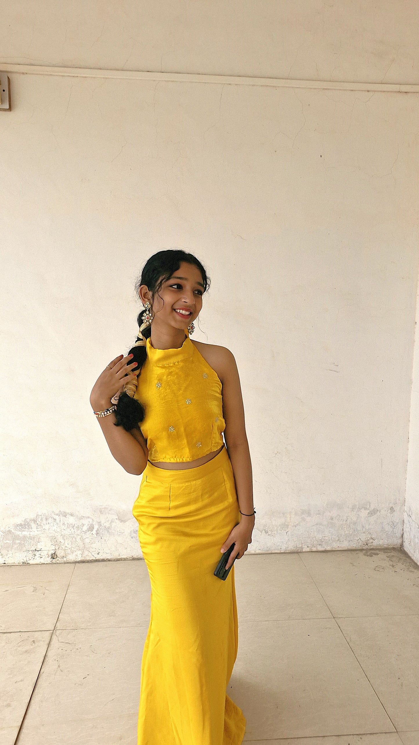 Sunshine Yellow Mermaid Skirt Set
