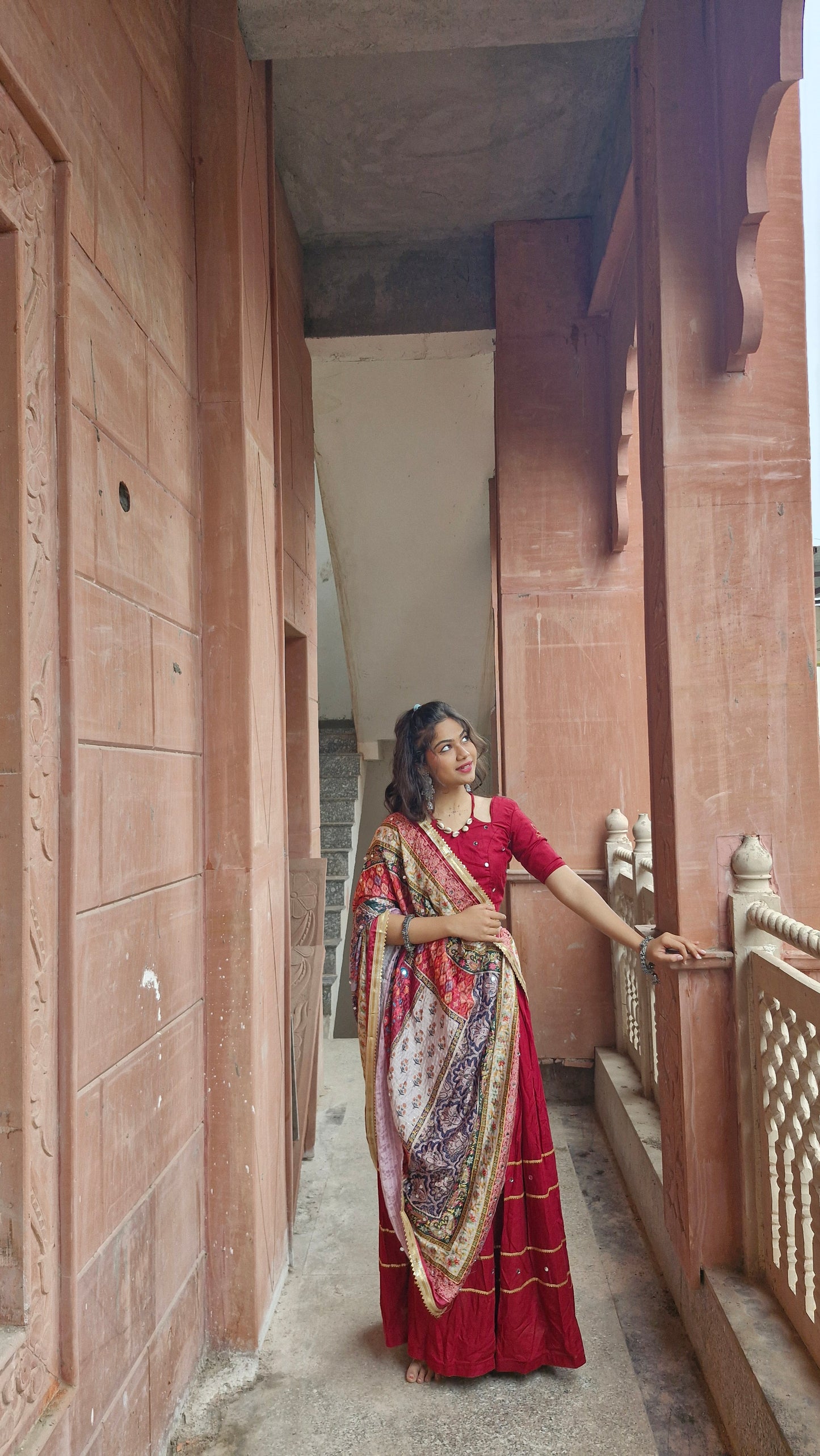 Maroon lehenga choli