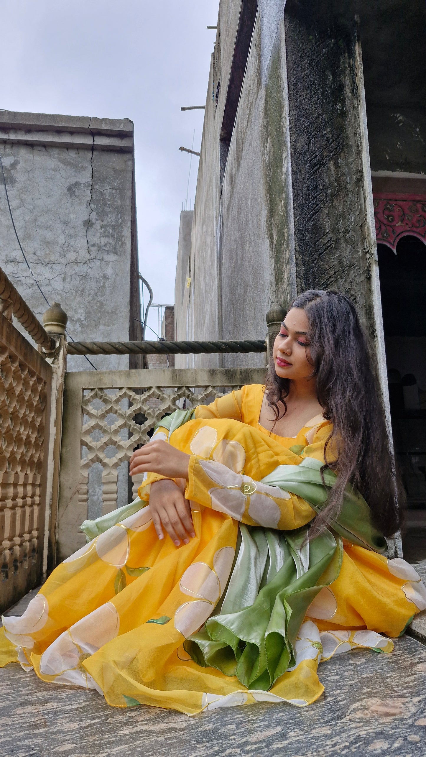 orgenza Anarkali set