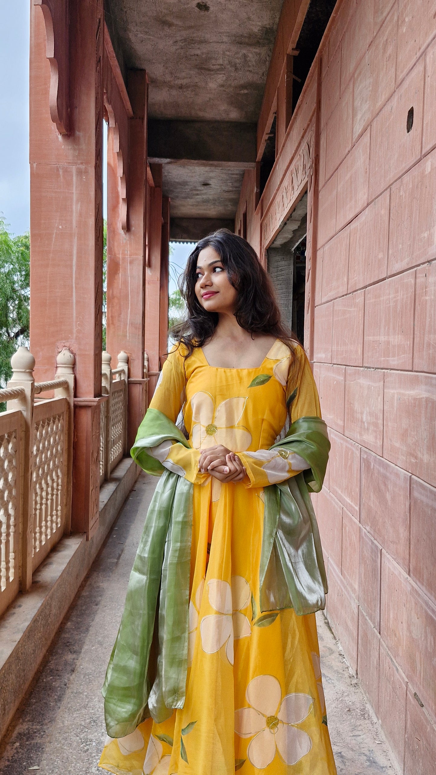 orgenza Anarkali set