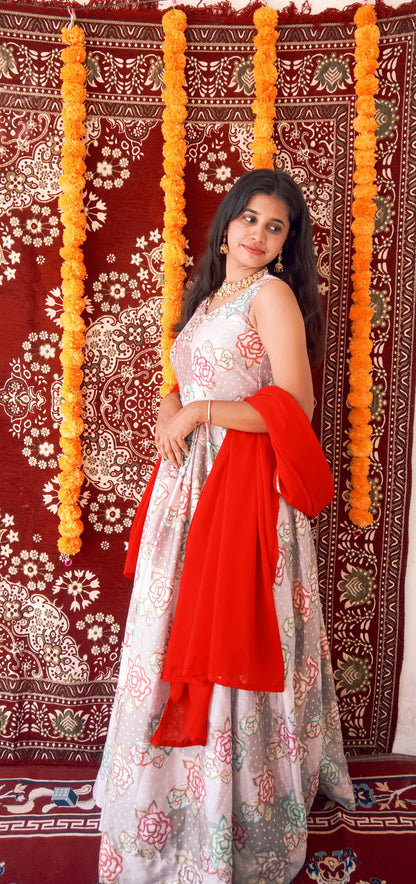 floral one pieace set