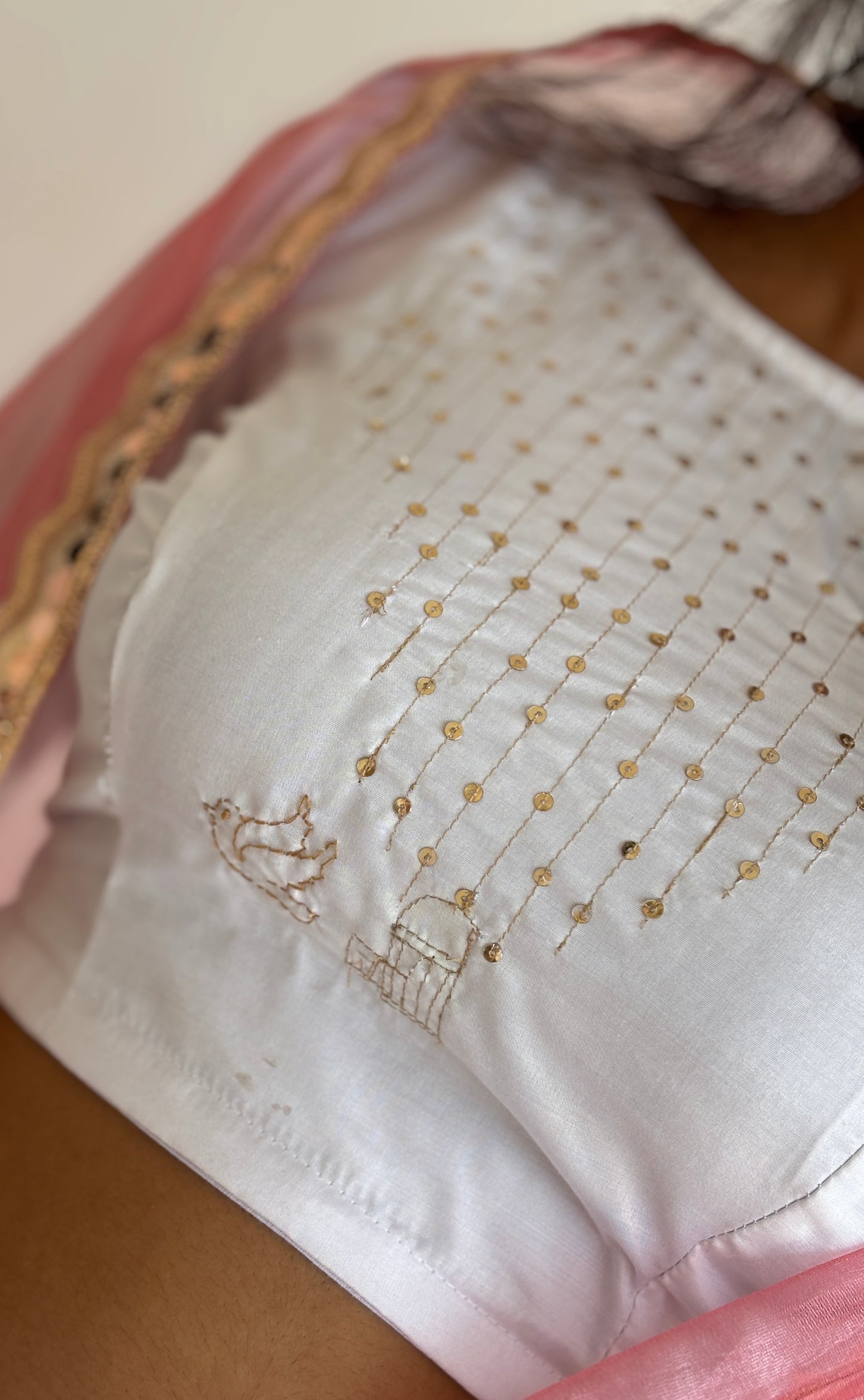 White Organza Lehenga Set